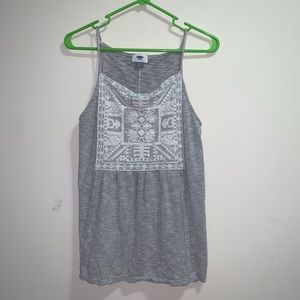 Boho striped old navy tank top
